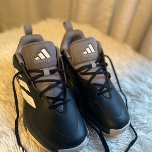 Adidas Kids Black and Gray Sneakers